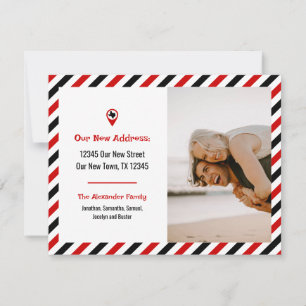 Rot und Schwarz haben wir das gestreifte bewegte F