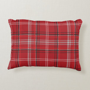 Rot und Schwarz Kariert Buffalo Karo Pattern Dekokissen