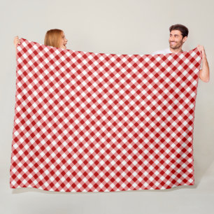 Rot und Schwarz Kariert Buffalo Karo Pattern Fleecedecke