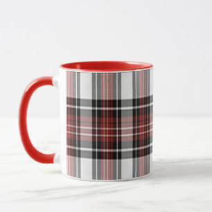 Rot und Schwarz Kariert Tasse