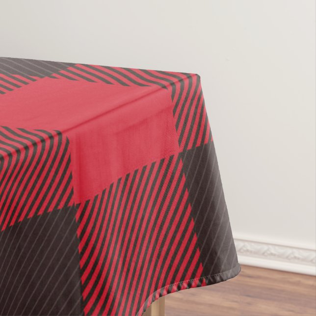 Rot und Schwarz Kariert Tischdecke (Beispiel)