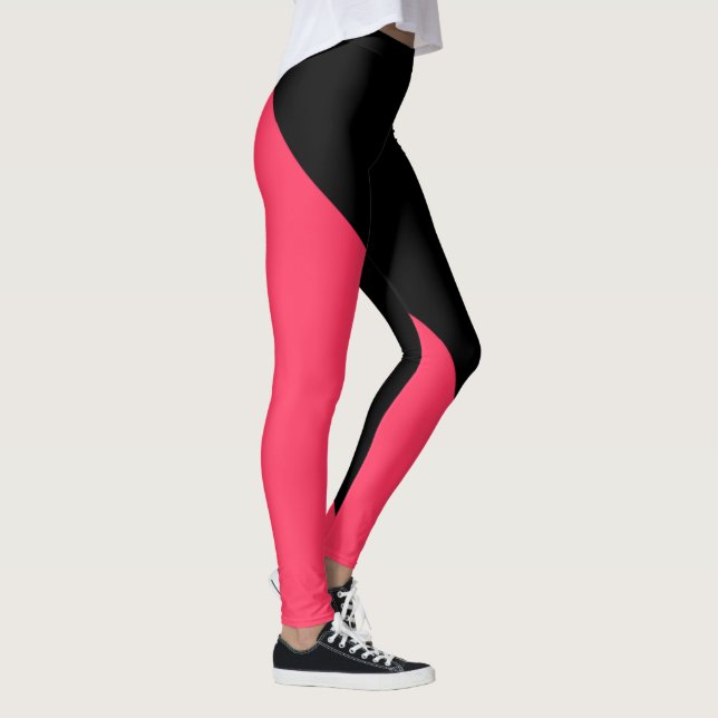 Rot und Schwarz Leggings (Rechts)