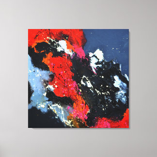 rot und schwarz leinwanddruck