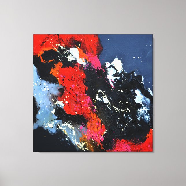 rot und schwarz leinwanddruck (Vorderseite)