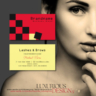 Rot und Schwarz - Schachbrett Beruflich Visitenkarte