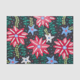 Rot und Schwarz Seidenpapier