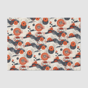 Rot und Schwarz Seidenpapier