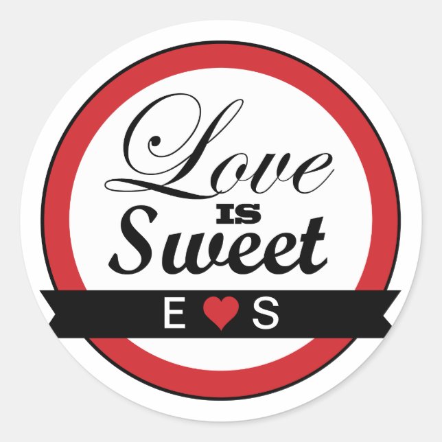 Rot und Schwarz - Sticker (Vorderseite)