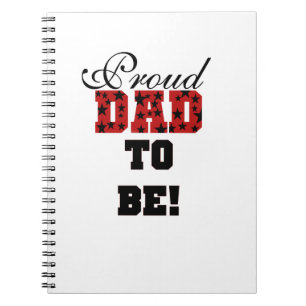 Rot und schwarz Stolz Vater als Geschenke Notizblock