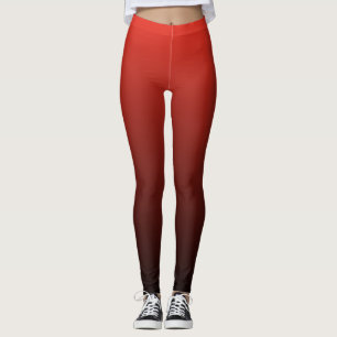 Rot und Schwarz strahlend Moderne Trendsetter Leggings