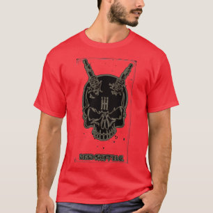 Rot und Schwarz T-Shirt