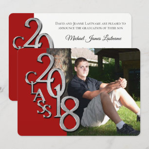 Rot und Silber 2018 Abschluss Einladung