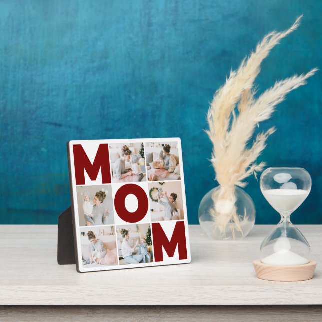 Rot und Weiß 6 Mama für FotoCollage Fotoplatte (InSitu)