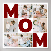 Rot und Weiß 6 Mama für FotoCollage