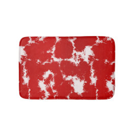 Rot und Weiß Abstrakt Badematte