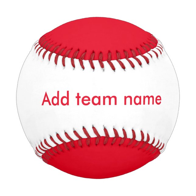 Rot und Weiß Baseball (Vorderseite)
