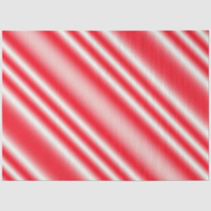 Rot und Weiß Candy Cane gestreift Seidenpapier