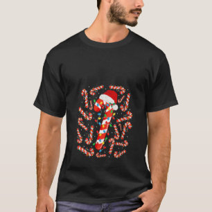 Rot und Weiß Candy Cane Weihnachten Weihnachten Xm T-Shirt