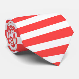 Rot und weiß, einfach, horizontal gestreift krawatte