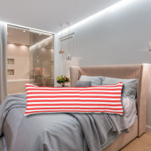 Rot und weiß, einfach, horizontal gestreift