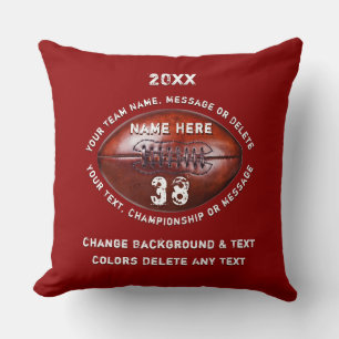 Rot und Weiß, Fußball-Geschenke oder Ihre Farbe, T Kissen