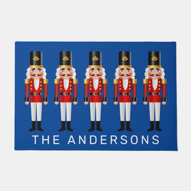 Rot und Weiß  Fußmatte (Vorderseite)