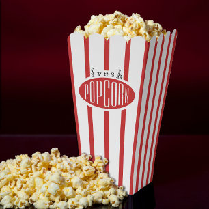 Rot und weiß gestreift Fresh Movie Popcorn Geschenkschachtel