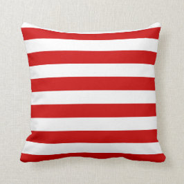 Rot und Weiß gestrichen Kissen