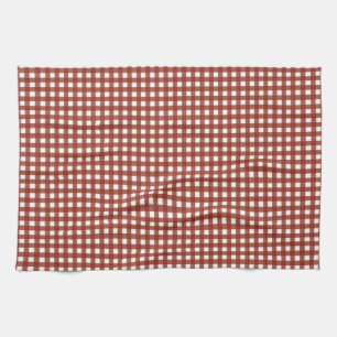 Rot und Weiß Gingham Handtuch