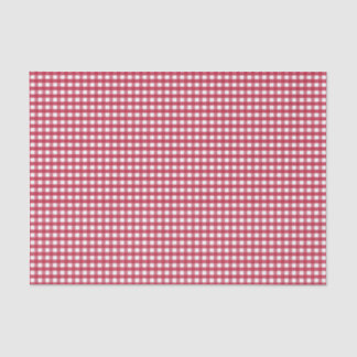 Rot und Weiß Gingham Seidenpapier