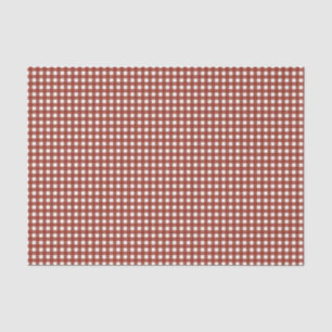 Rot und Weiß Gingham Seidenpapier