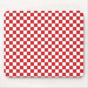 rot und weiß mousepad