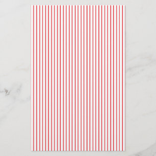 Rot und Weiß Pinstripe Stationierung Briefpapier