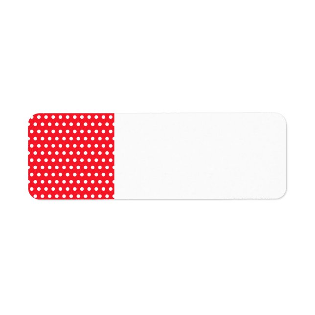 Rot und Weiß Polka Dot Muster. Spotty. (Vorne)