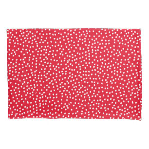 Rot und Weiß Polka Dot Pillowcase Kissenbezug
