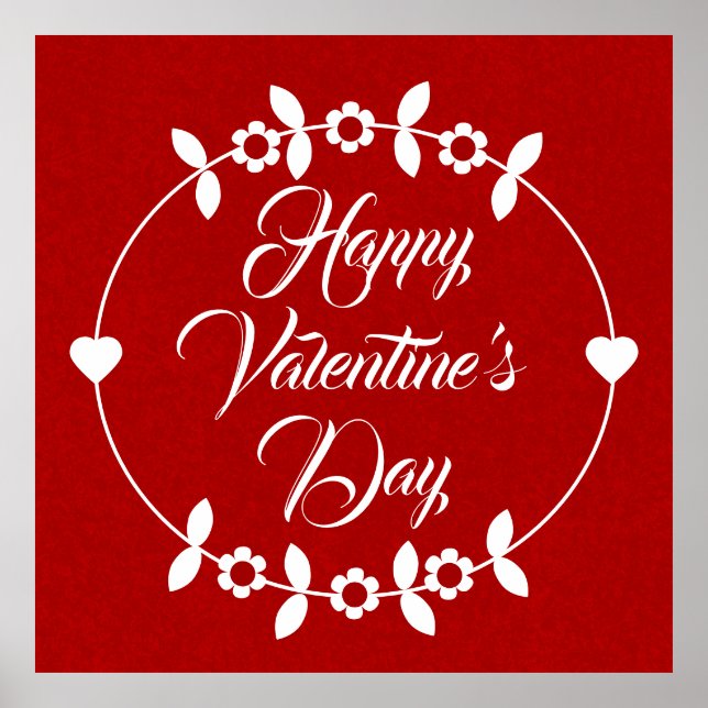 Rot und Weiß Poster (Vorne)