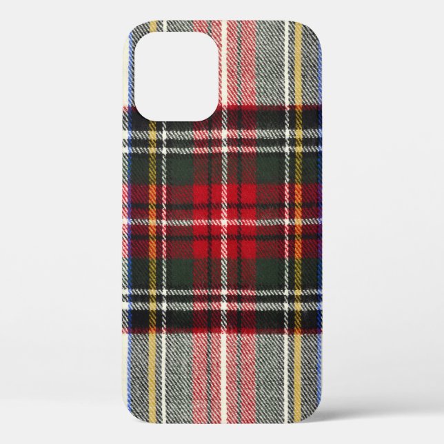 Rot und weiß Schottische Tartan kariert. Case-Mate iPhone Hülle (Rückseite)
