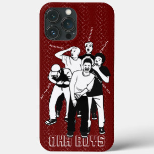 rot und weiß, schwarz LAUGHING OHH BOYS Case-Mate iPhone Hülle
