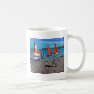 Rot und Weiß segelt Abersoch Kaffeetasse