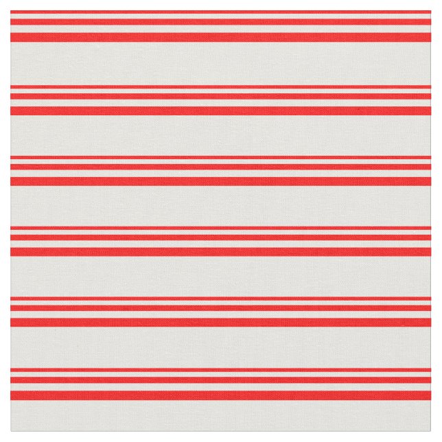 Rot und Weiß/Streifenmuster Stoff (Nahaufnahme)