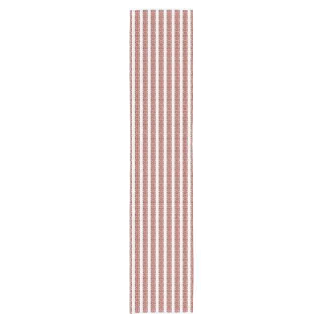 Rot und Weiß Tischläufer (Vorderseite)