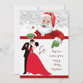 Rot und Weiß Weihnachten Save The Date