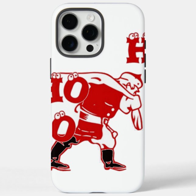 Rot und Weiß Weihnachten Spaziergang Ho Ho Ho Kuns Case-Mate iPhone Hülle (Rückseite)