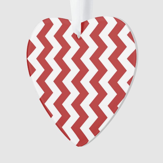 Rot und Weiß Zigzag Ornament (Vorderseite)