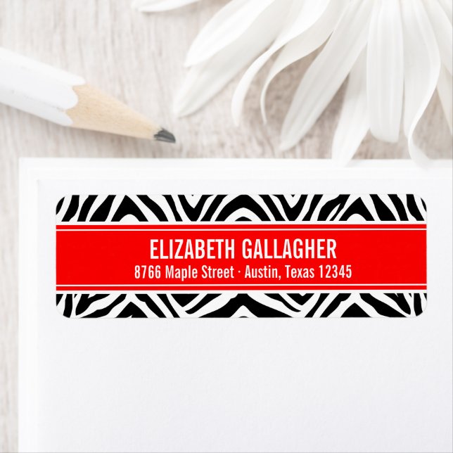 Rot und Zebra Print (Insitu)