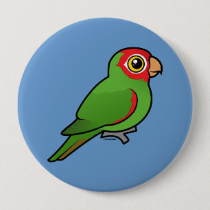 Rot-verdeckter Parakeet Button