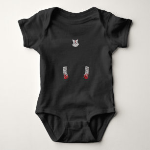 Rot verketteter Krieger der Schatten Baby Strampler
