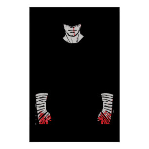 Rot verketteter Krieger der Schatten Poster