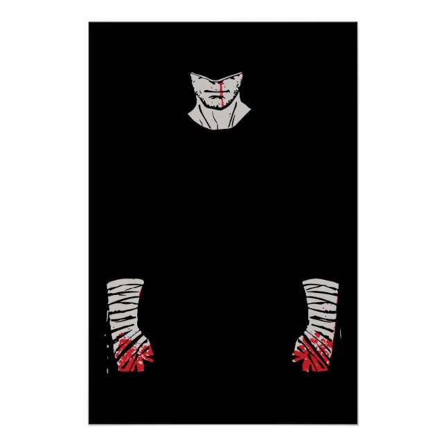 Rot verketteter Krieger der Schatten Poster (Vorderseite)