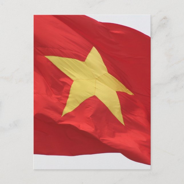 Rot vietnam postkarte (Vorderseite)